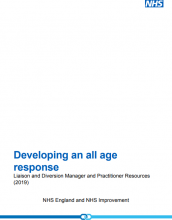 Developing an all age response: Liaison and Diversion Manager and Practitioner Resources (2019)
